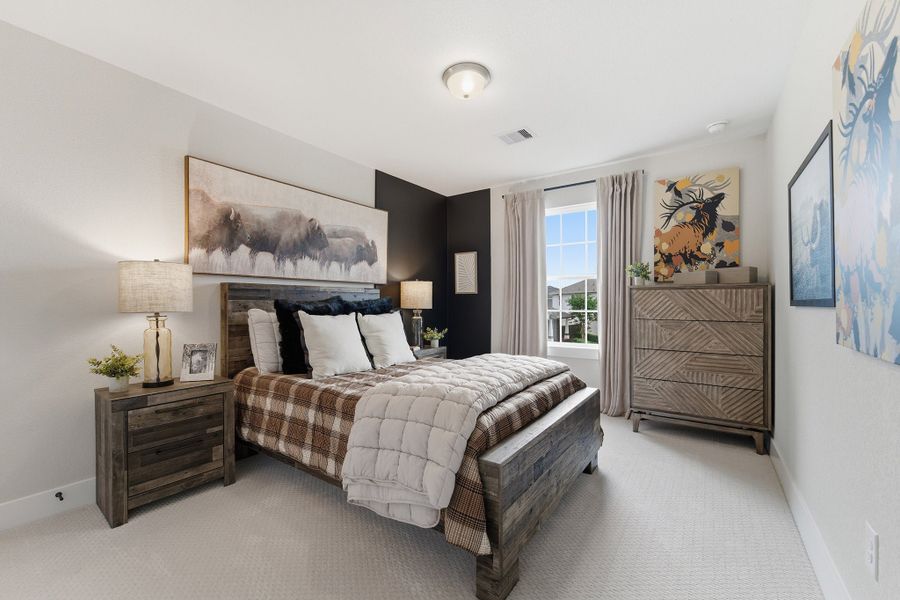 Furnished interior in a model home at Pecan Estates in Crosby (Image 45).