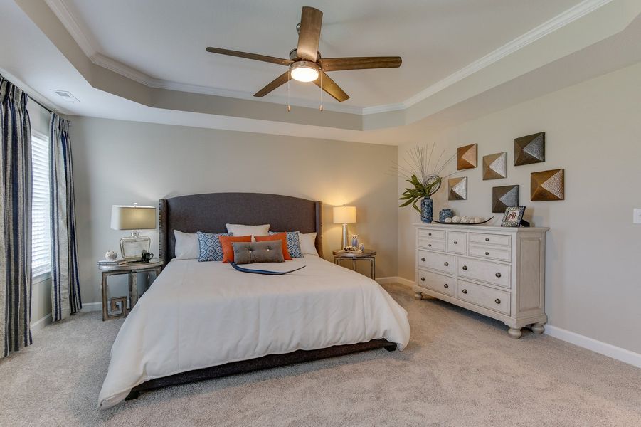 Furnished interior in a model home at Waterleigh in Moyock (Image 22).