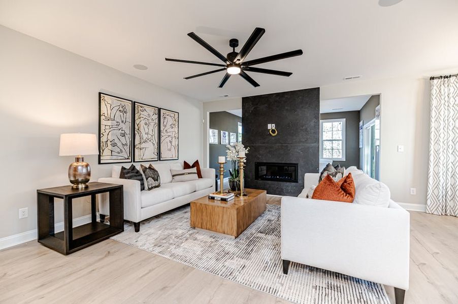 Furnished interior in a model home at Holston in Fuquay Varina (Image 25).