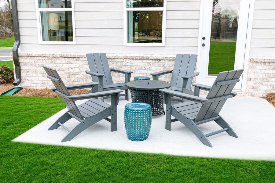 Extend your living space outdoors on the rear patio or deck