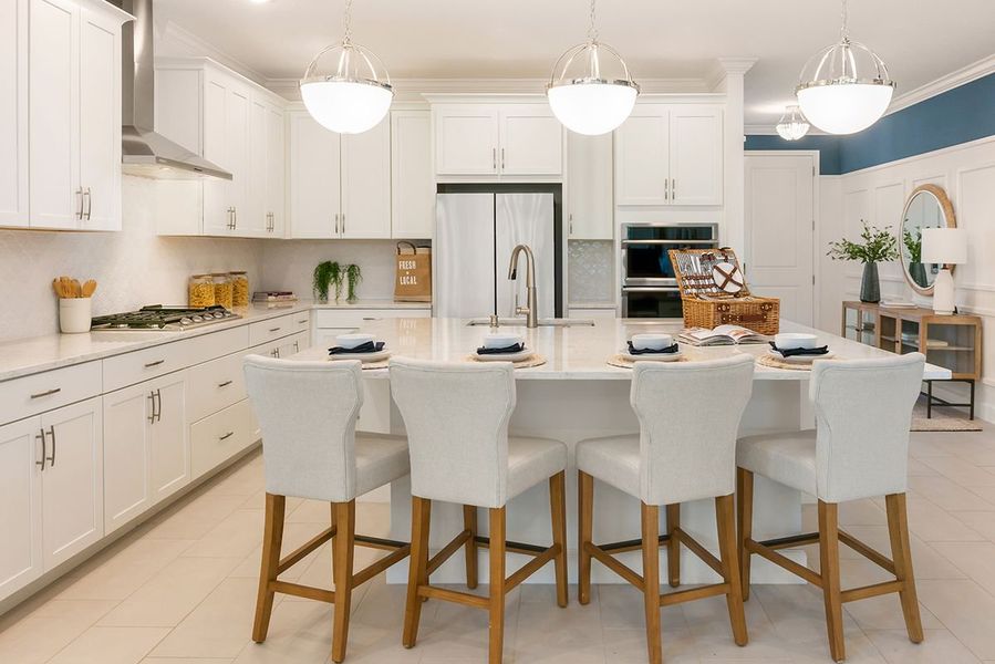 Furnished interior in a model home at Cypress Park Estates in Haines City (Image 42).