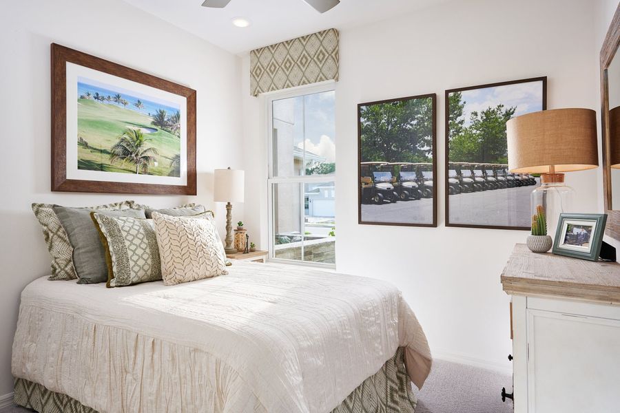 Furnished interior in a model home at Leela Reserve Paired Villas in Tavares (Image 23). Furnished interior in a model home at Leela Reserve Paired Villas in Tavares (Image 23).