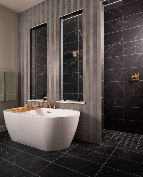 Furnished interior in a model home at Polo Ridge in Forney (Image 15).