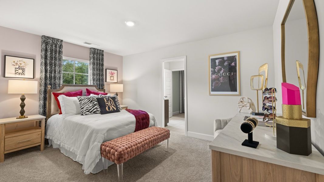 Furnished interior in a model home at Heritage Pointe in Senoia (Image 21).