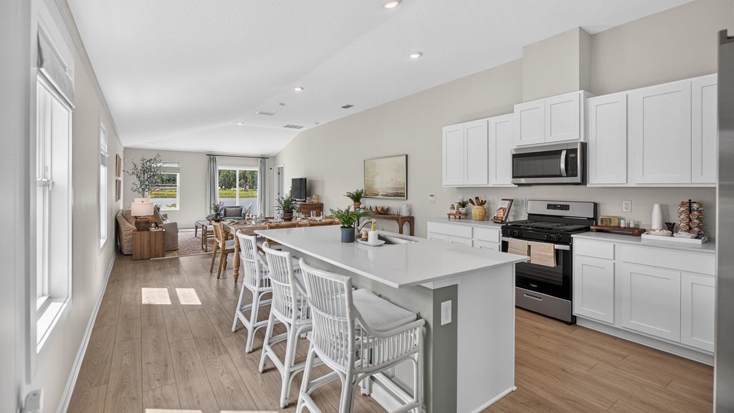 Furnished interior in a model home at Liberty Cove in Yulee (Image 8).