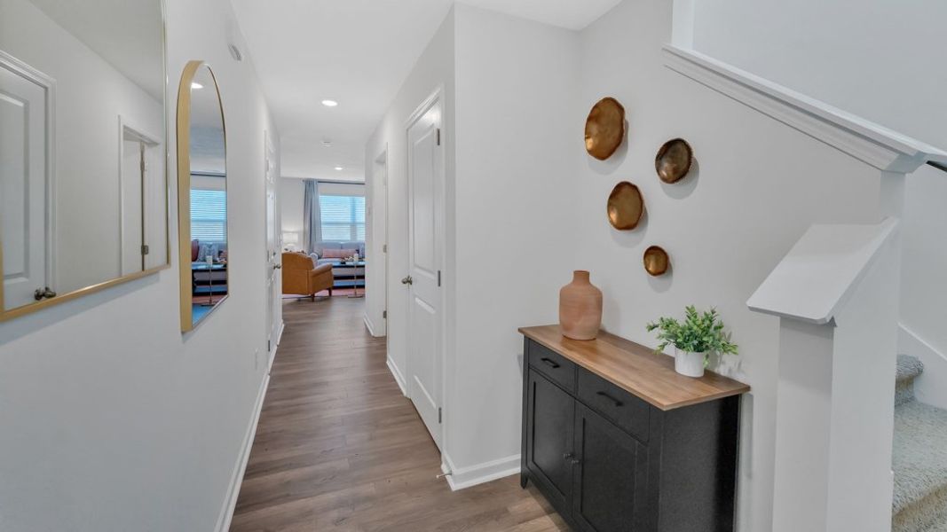 Furnished interior in a model home at Warren's Way Townhomes in Jonesborough (Image 14).