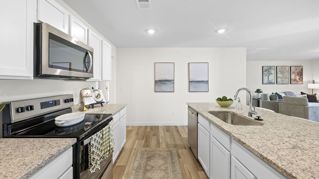 Furnished interior in a model home at Timber Creek in Rossville (Image 20).