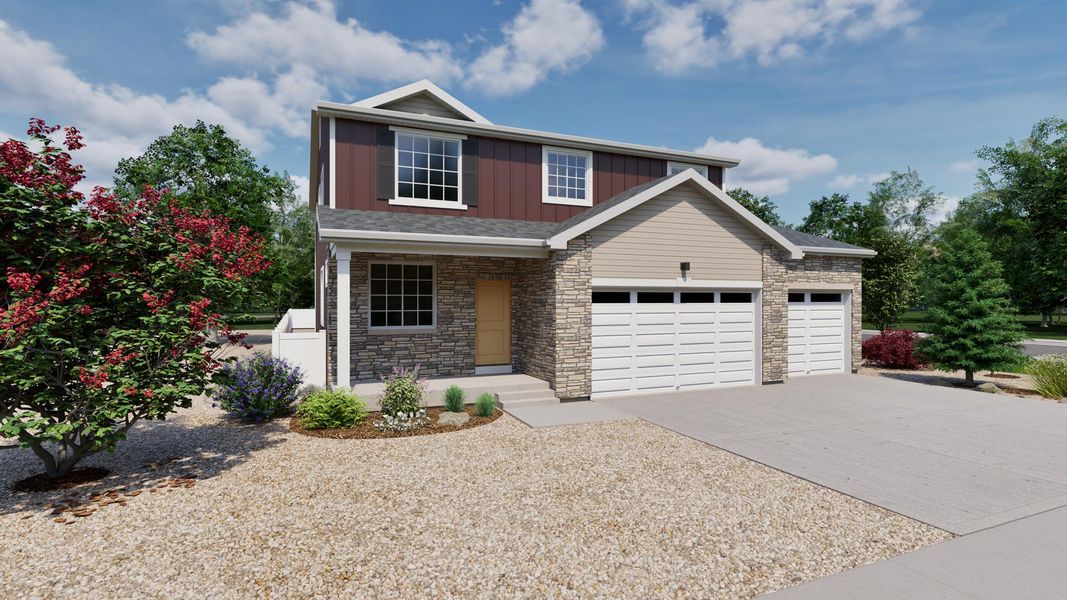 Front exterior of a home in the Reunion community, located in Commerce City, CO (Image 22). Front exterior of a home in the Reunion community, located in Commerce City, CO (Image 22).