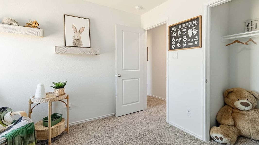 Furnished interior in a model home at Hickory Ridge in Elmendorf (Image 32).