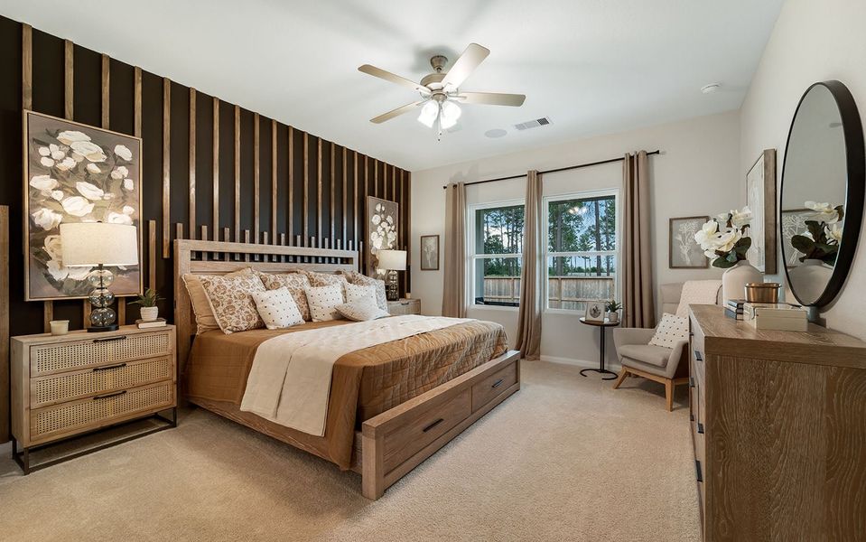 Furnished interior in a model home at The Canopies in Splendora (Image 24). Furnished interior in a model home at The Canopies in Splendora (Image 24).