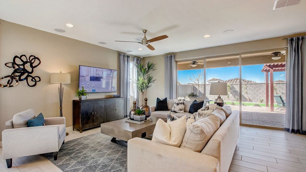 Furnished interior in a model home at The Lakes at Rancho El Dorado in Maricopa (Image 36). Furnished interior in a model home at The Lakes at Rancho El Dorado in Maricopa (Image 36).