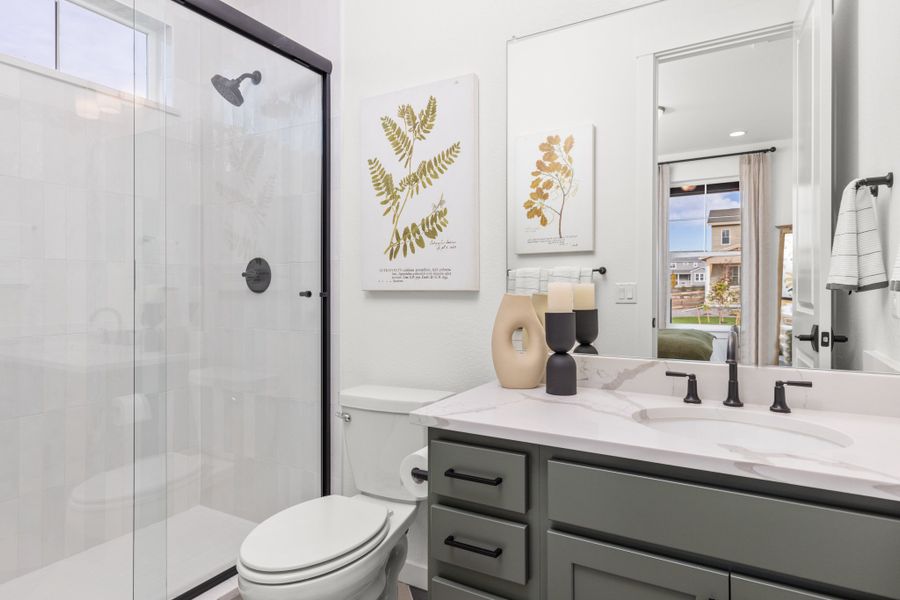 Barefoot Lakes Plan V433 secondary bathroom by American Legend Homes