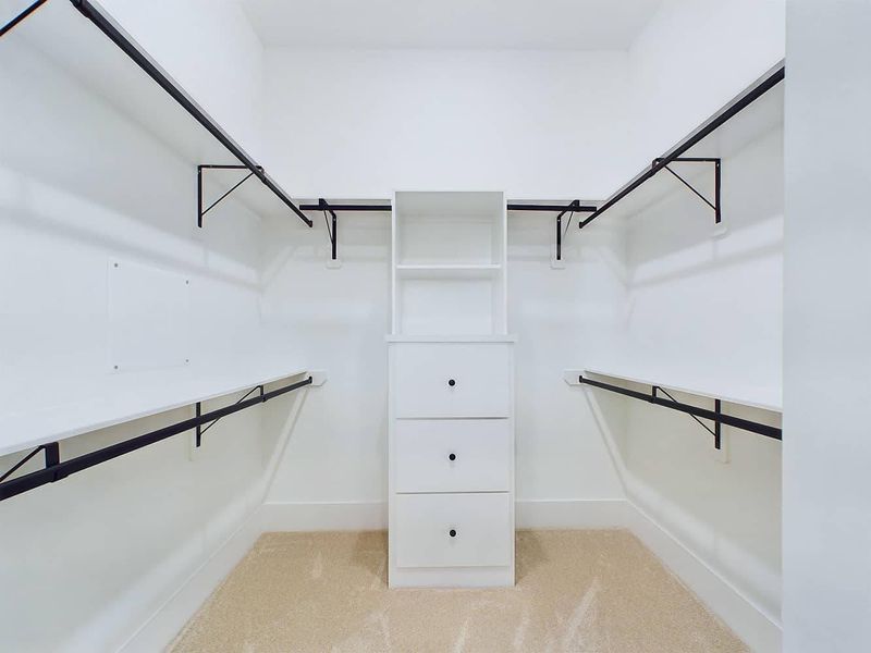 Furnished interior in a model home at Orange Spring Homes in Houston (Image 18).