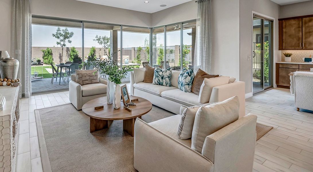 Furnished interior in a model home at Fire Sky at Alamar in Avondale (Image 18).