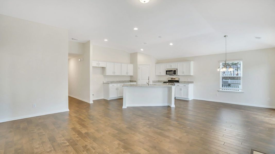 Furnished interior in a model home at Woodland Cove in Brunswick (Image 3).