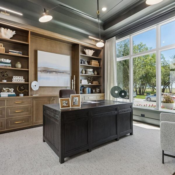 Furnished interior in a model home at Furst Ranch – 80′ Lots in Argyle (Image 8).