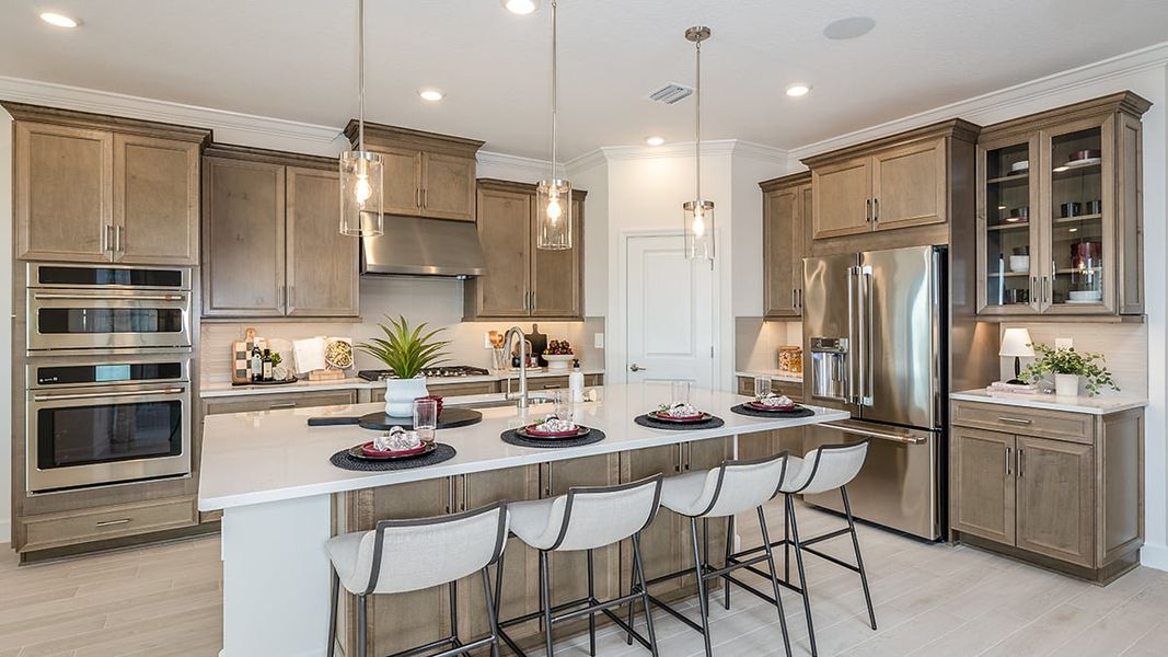 Furnished interior in a model home at Morris Bend in Tampa (Image 5).