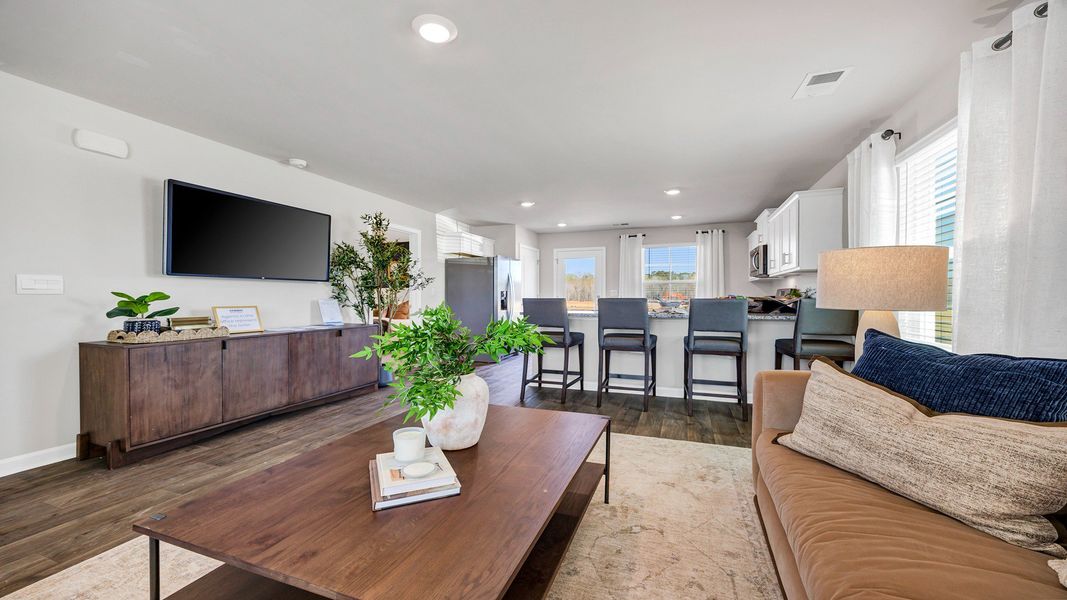 Furnished interior in a model home at The Park at Wilkinson in Orangeburg (Image 27).