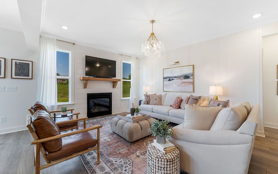 Furnished interior in a model home at The Retreat at Norman Farm in Hendersonville (Image 26).