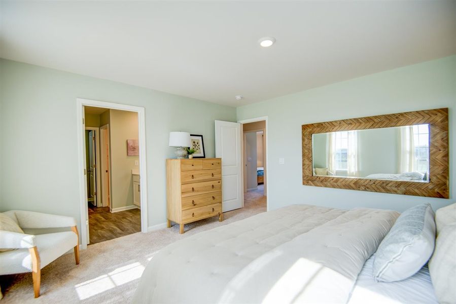 Furnished interior in a model home at Butterfield in Kinston (Image 27).