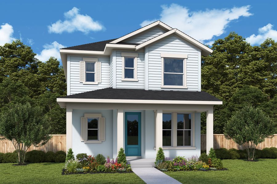 Front exterior of a home in the Reflections at Olympus – Valor community, located in Clermont, FL (Image 8).