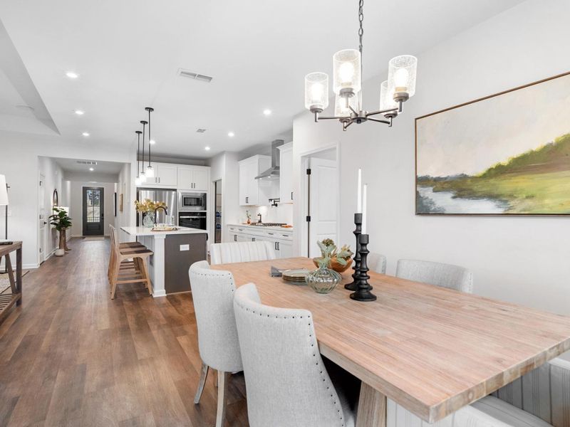 Furnished interior in a model home at Kelly Preserve in Loganville (Image 23).