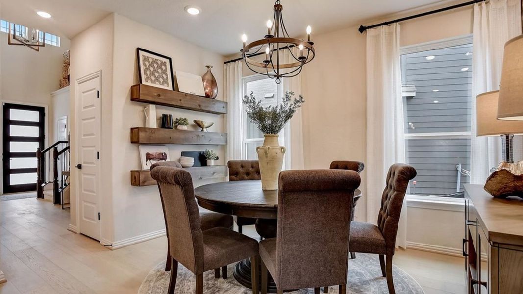 Furnished interior in a model home at Casinas at Gruene in New Braunfels (Image 24). Furnished interior in a model home at Casinas at Gruene in New Braunfels (Image 24).