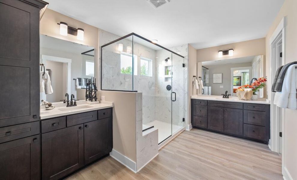 Furnished interior in a model home at Founders Club in Moore (Image 15).