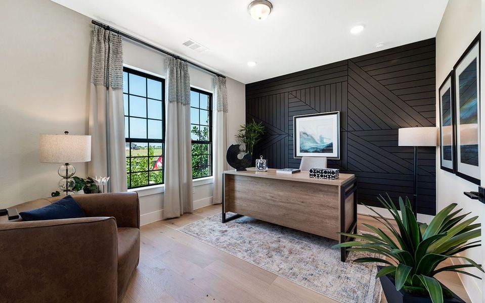 Furnished interior in a model home at Green Meadows in Celina (Image 7).