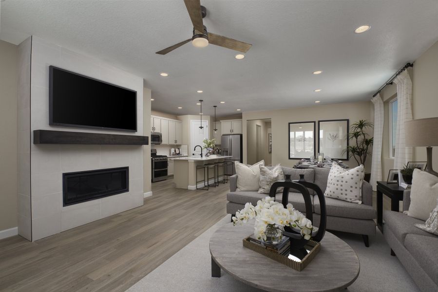 Furnished interior in a model home at Jackson Creek in Monument (Image 4).