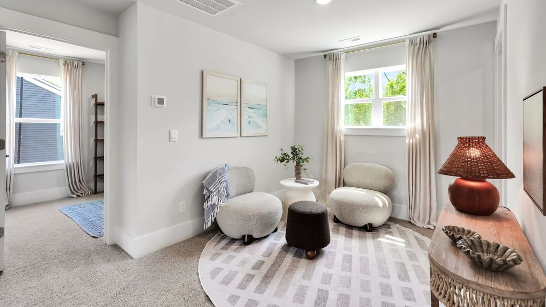 Furnished interior in a model home at The Willows at Blake Farm in Wilmington (Image 32). Furnished interior in a model home at The Willows at Blake Farm in Wilmington (Image 32).