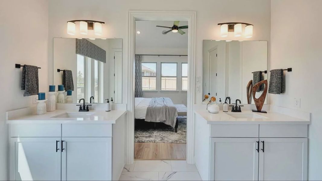 Furnished interior in a model home at Carillon in Manor (Image 27). Furnished interior in a model home at Carillon in Manor (Image 27).