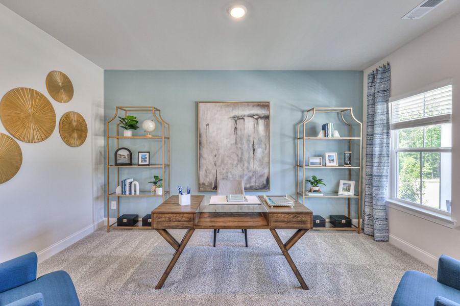 Furnished interior in a model home at Wyncliff in Clarksville (Image 17).