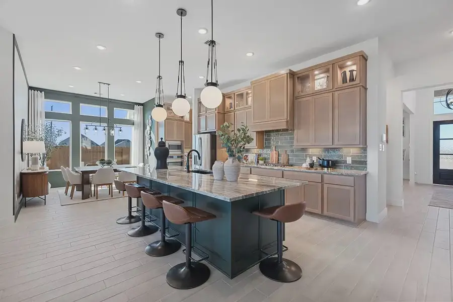 Furnished interior in a model home at Brookewater 60's in Rosenberg (Image 21).