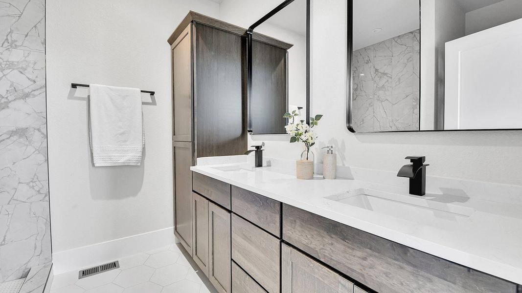 Furnished interior in a model home at Parkside Arvada in Arvada (Image 10).