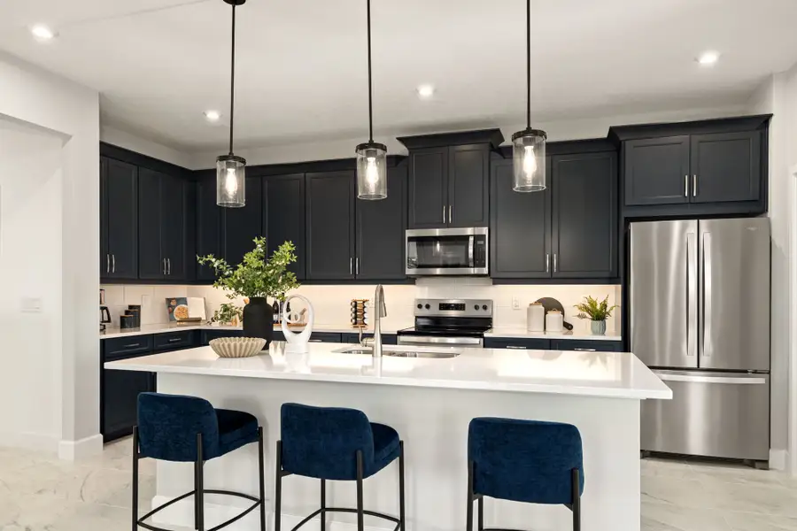 Furnished interior in a model home at Rainwood in Clermont (Image 5).