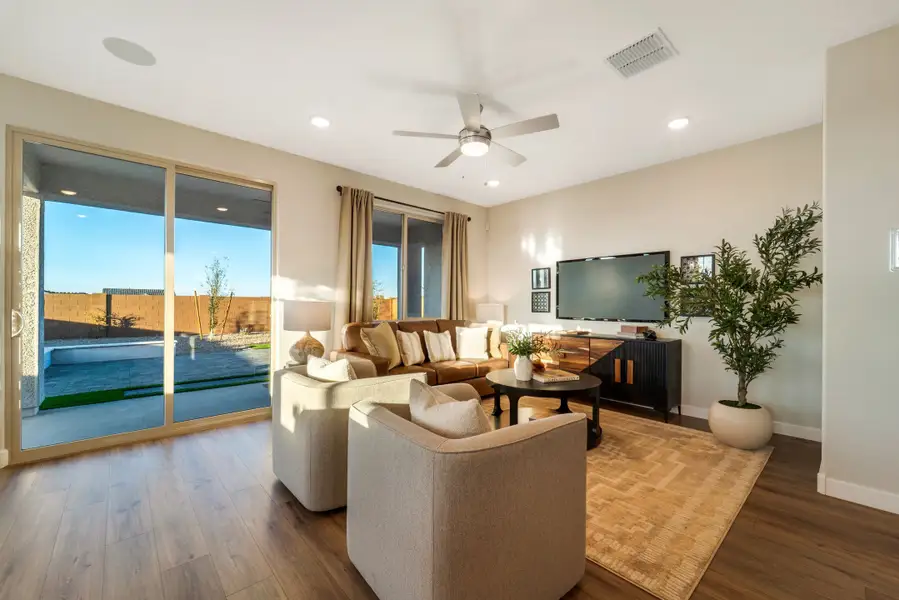 Furnished interior in a model home at Rancho Mirage in Maricopa (Image 5). Furnished interior in a model home at Rancho Mirage in Maricopa (Image 5).