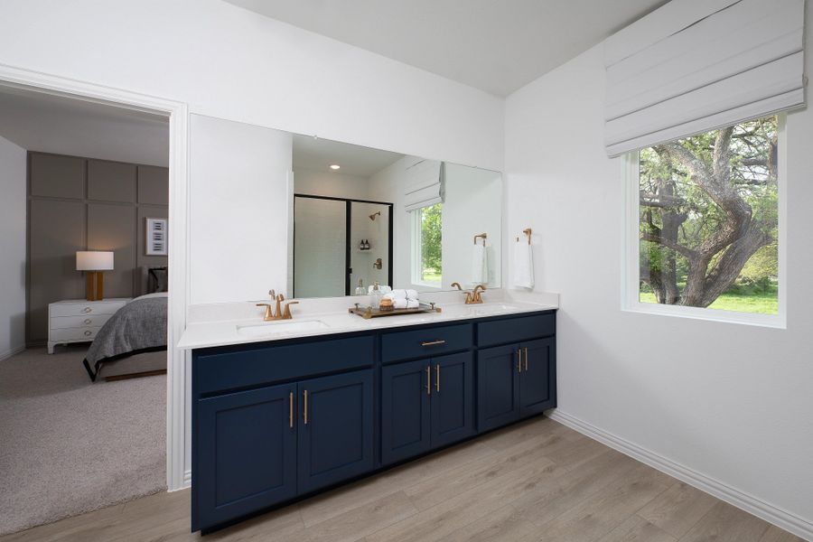 Furnished interior in a model home at Sereno Oaks at Buckner Terrace in Dallas (Image 9).