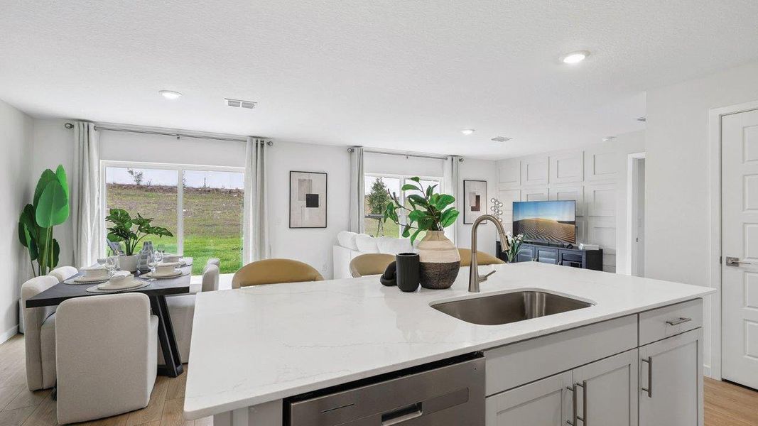Furnished interior in a model home at Boulevard Oaks in Lady Lake (Image 12). Furnished interior in a model home at Boulevard Oaks in Lady Lake (Image 12).