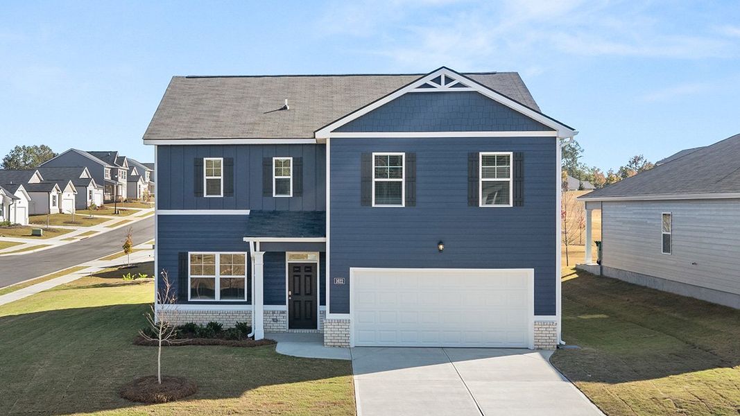 Front exterior of a home in the Newton Bridge Crossing community, located in Athens, GA (Image 2). Front exterior of a home in the Newton Bridge Crossing community, located in Athens, GA (Image 2).