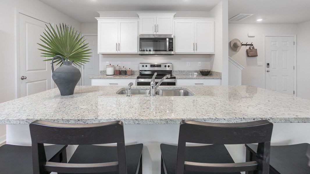 Furnished interior in a model home at Faircrest in Greensboro (Image 12).