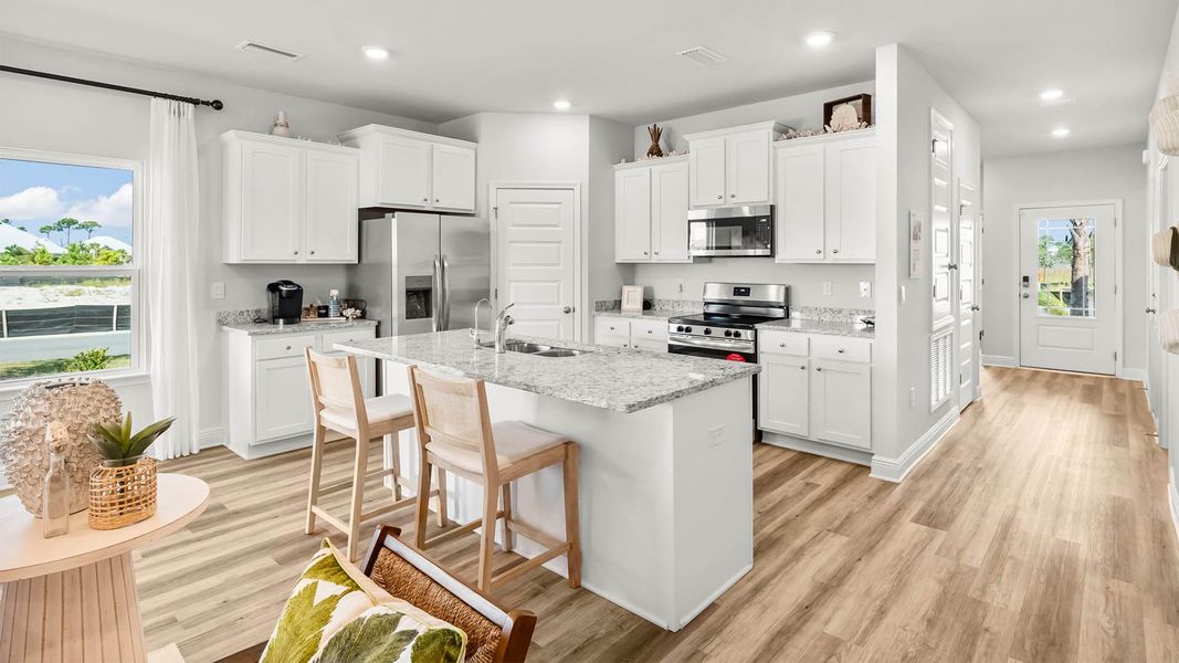 Furnished interior in a model home at Windmark Beach in Port Saint Joe (Image 6). Furnished interior in a model home at Windmark Beach in Port Saint Joe (Image 6).