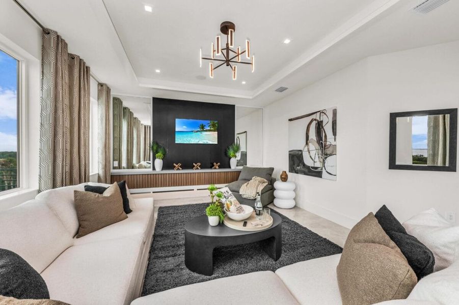 Furnished interior in a model home at Legends Bay in Bradenton (Image 199).