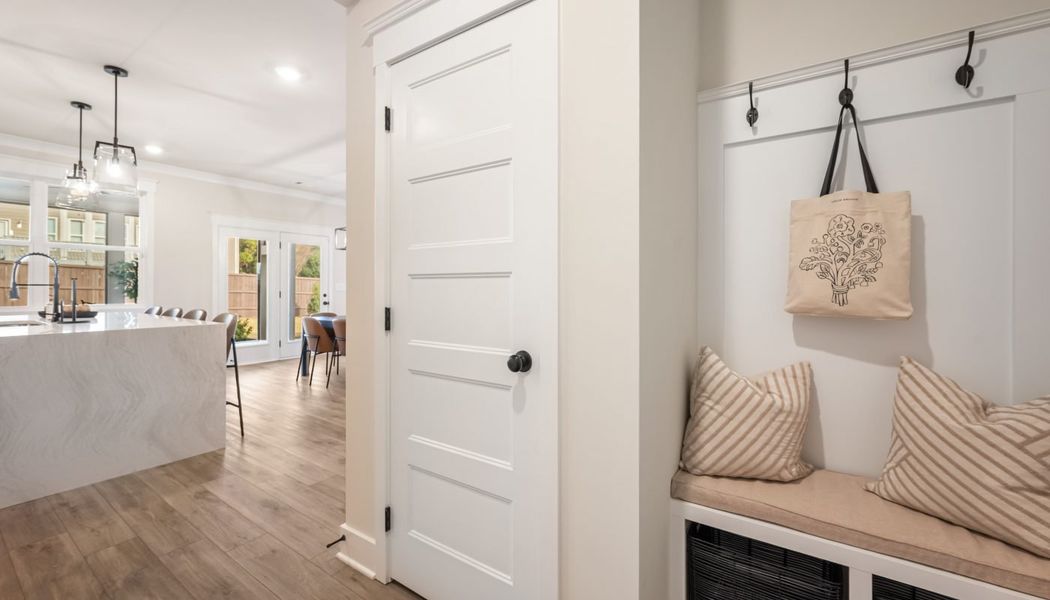 Furnished interior in a model home at Pinecrest Ridge in Dacula (Image 41).