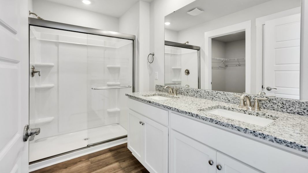 Furnished interior in a model home at The Pines at Blake Farm in Wilmington (Image 31).