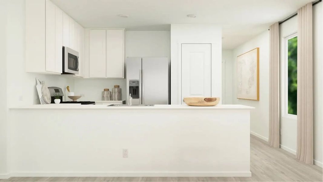 Furnished interior in a model home at Avalon Ridge: Cottage in Conroe (Image 18). Furnished interior in a model home at Avalon Ridge: Cottage in Conroe (Image 18).
