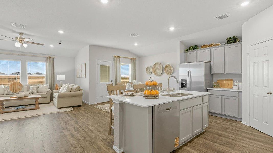 Furnished interior in a model home at Mesa Ridge in Temple (Image 14).