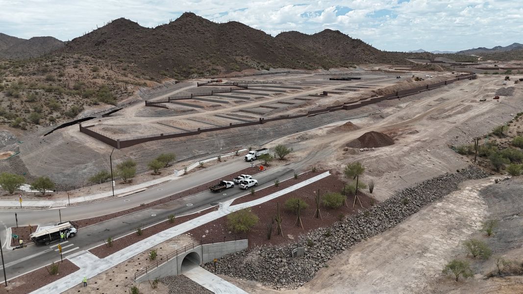 Site preparation and early development at Trailmark at Saddleback in Peoria, AZ (Image 6). Site preparation and early development at Trailmark at Saddleback in Peoria, AZ (Image 6).