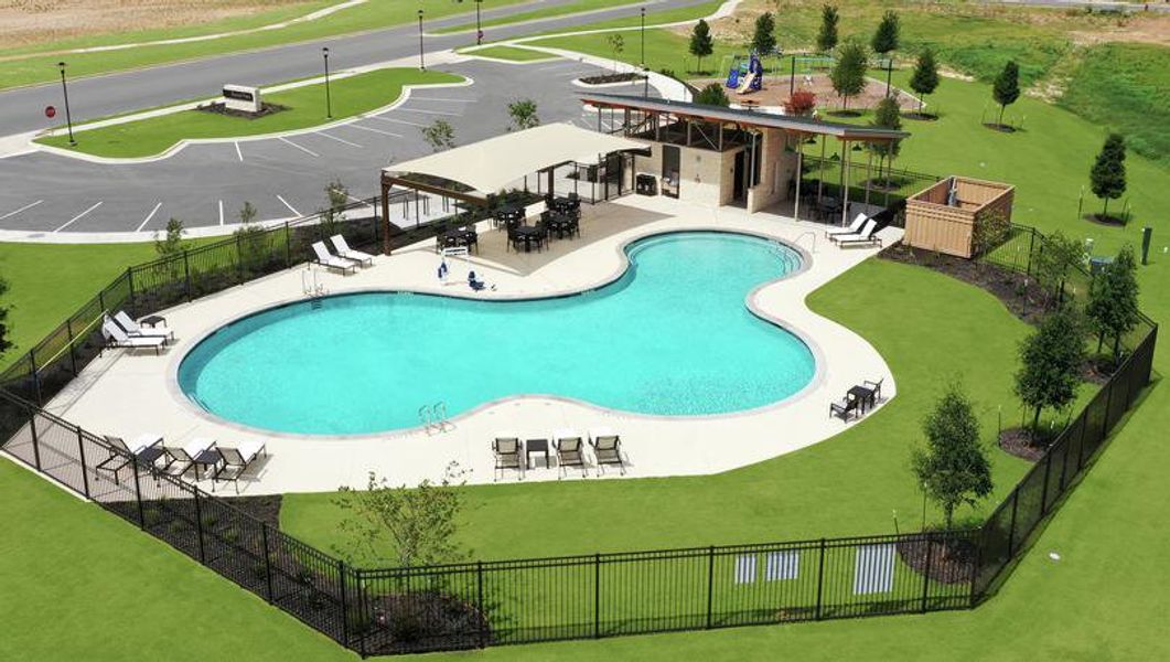 Swimming pool at The Colony.