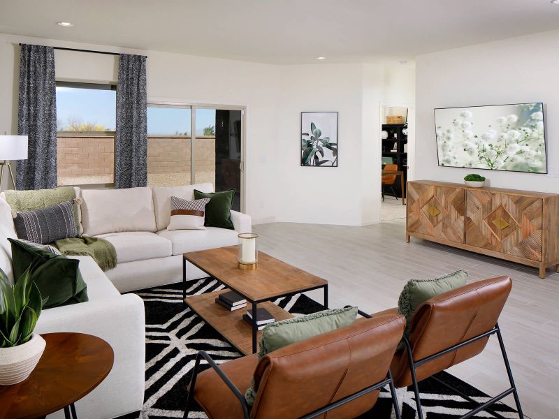 Furnished interior in a model home at Sunset Crest - Signature Series in Tucson (Image 4). Furnished interior in a model home at Sunset Crest - Signature Series in Tucson (Image 4).